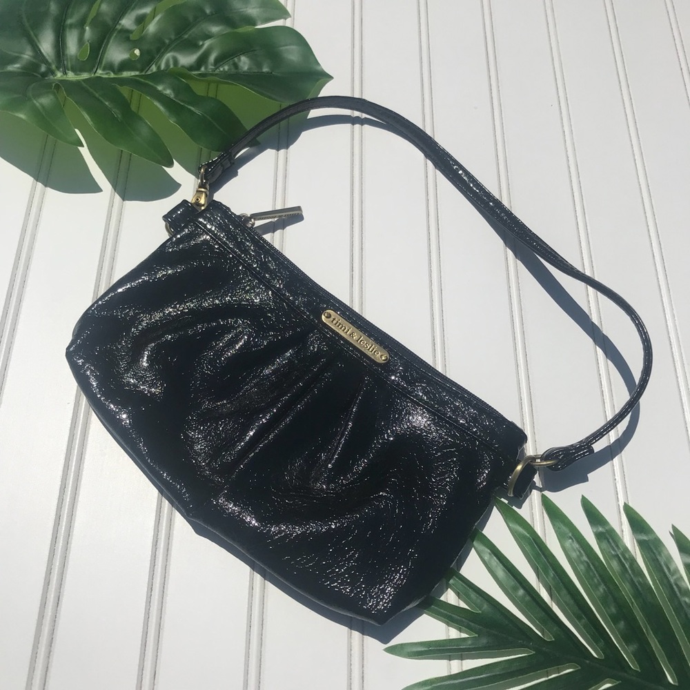 Timi & Leslie Patent Leather  Wristlet Clutch